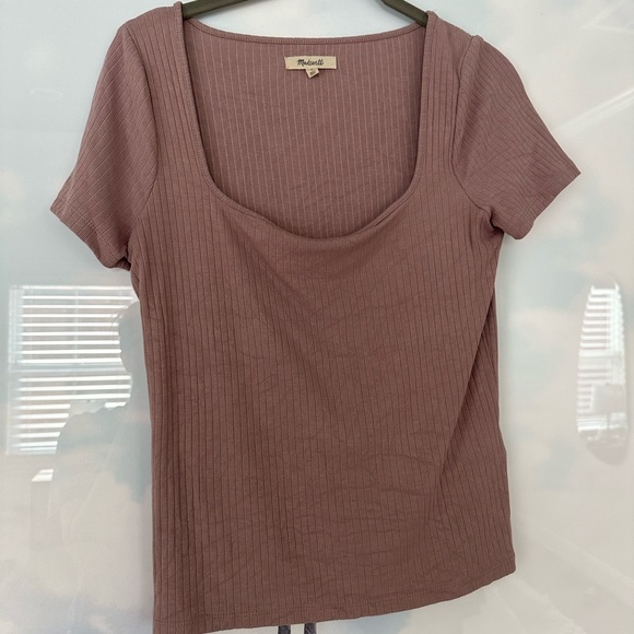 Madewell ribbed square neck crop top - Picture 3 of 4